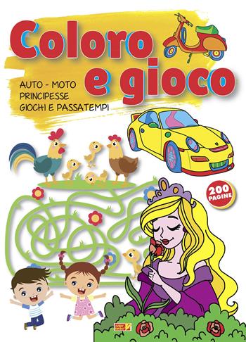 Coloro e gioco. Auto-moto-principesse-giochi e e passatempi  - Libro ColorBimbo 2021, Coloriamo | Libraccio.it