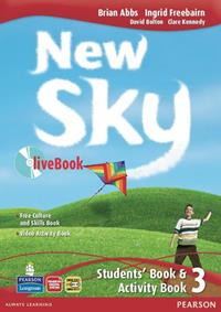 New sky. Student's book-Activity book-Sky reader-Livebook. Con CD Audio. Con CD-ROM. Vol. 3 - Brian Abbs, Ingrid Freebairn - Libro Pearson Longman 2008 | Libraccio.it