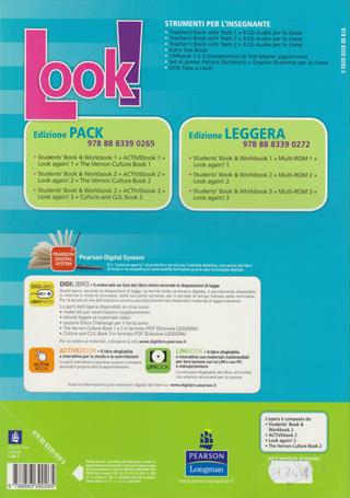 Look! Student's book-Workbook-Livebook-Look again-The Vernon culture book. Con CD-ROM. Con espansione online. Vol. 2 - Jim Rose, Steve Elsworth - Libro Pearson Longman 2010 | Libraccio.it