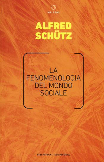 La fenomenologia del mondo sociale - Alfred Schütz - Libro Meltemi 2018, Biblioteca/sociologia | Libraccio.it