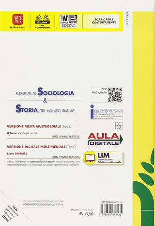 Elementi di sociologia e storia dell'agricoltura. Per le Scuole superiori. - G. Murolo, L. Scarcella - Libro REDA 2018 | Libraccio.it