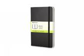 Taccuino Moleskine pocket a pagine bianche copertina rigida nero. Black