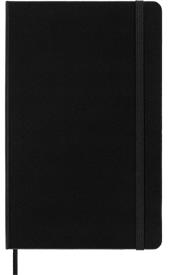 Taccuino Moleskine large a quadretti copertina rigida nero. Black