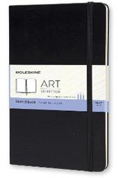 Album per schizzi Art Sketchbook Moleskine large copertina rigida nero. Black