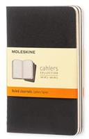Quaderno Cahier Journal Moleskine pocket a righe nero. Black. Set da 3  Moleskine | Libraccio.it