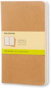 Image of Quaderno Cahier Journal Moleskine large a pagine bianche beige. K...