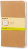 Quaderno Cahier Journal Moleskine large a pagine bianche beige. Kraft Brown. Set da 3  Moleskine 2017 | Libraccio.it