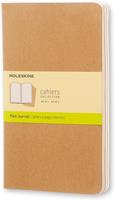Quaderno Cahier Journal Moleskine large a pagine bianche beige. Kraft Brown. Set da 3  Moleskine 2017 | Libraccio.it
