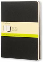 Quaderno Cahier Journal Moleskine XL a pagine bianche nero. Black. Set da 3  Moleskine | Libraccio.it