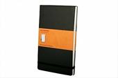 Taccuino reporter Moleskine large a righe copertina rigida nero. Black