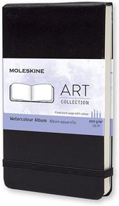 Album per acquerelli Art Watercolor Album Moleskine pocket copertina rigida nero. Black