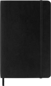 Taccuino Moleskine pocket a righe copertina morbida nero. Black