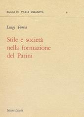 Stile e società nella formazione del Parini