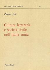 Cultura letteraria e società civile nell'Italia unita