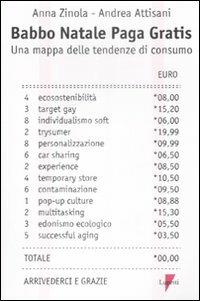 Babbo Natale paga gratis. Una mappa delle tendenze di consumo - Anna Zinola, Andrea Attisani - Libro Lupetti 2009, Marketing & pubblicità | Libraccio.it
