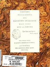 Vestigi della storia del sonetto italiano dall'anno MCC al MDCC