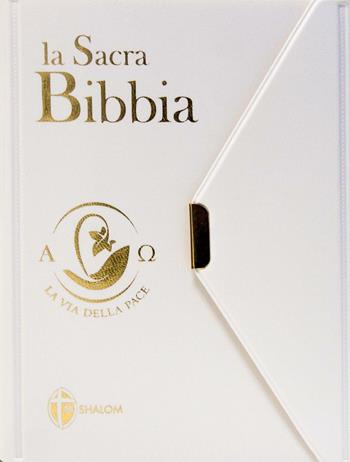 La Sacra Bibbia. La via della pace. Ediz. tascabile con bottoncino bianca  - Libro Editrice Shalom 2018, La parola di Dio | Libraccio.it