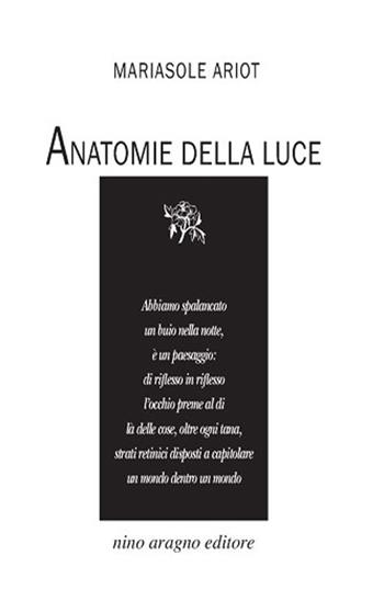 Anatomie della luce - Mariasole Ariot - Libro Aragno 2017 | Libraccio.it