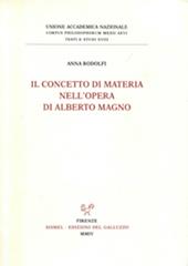 Il concetto di materia nell'opera di Alberto Magno