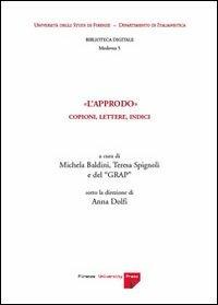 L' Approdo. Indici, copioni, lettere. Con CD-ROM  - Libro Firenze University Press 2007, Italianistica. Moderna | Libraccio.it