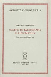 Scritti di paleografia e diplomatica