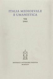 Italia medioevale e umanistica. Vol. 7