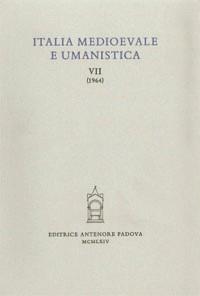 Italia medioevale e umanistica. Vol. 7  - Libro Antenore 2000, Italia medievale | Libraccio.it