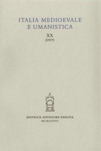 Italia medioevale e umanistica. Vol. 20  - Libro Antenore 2000, Italia medievale | Libraccio.it