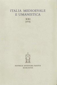 Italia medioevale e umanistica. Vol. 21  - Libro Antenore 2000, Italia medievale | Libraccio.it