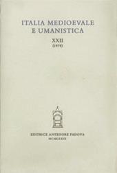 Italia medioevale e umanistica. Vol. 22