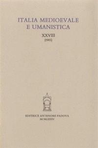 Italia medioevale e umanistica. Vol. 28  - Libro Antenore 2000, Italia medievale | Libraccio.it