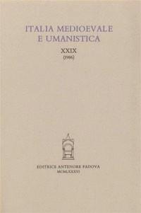 Italia medioevale e umanistica. Vol. 29  - Libro Antenore 2000, Italia medievale | Libraccio.it