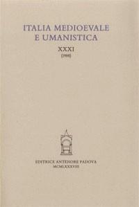 Italia medioevale e umanistica. Vol. 31  - Libro Antenore 2000, Italia medievale | Libraccio.it