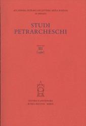 Studi petrarcheschi. Vol. 3