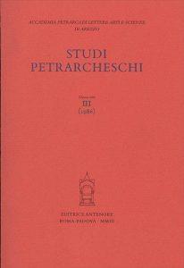 Studi petrarcheschi. Vol. 3  - Libro Antenore 2000, Studi sul Petrarca | Libraccio.it