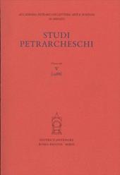 Studi petrarcheschi. Vol. 5