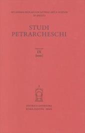 Studi petrarcheschi. Vol. 9