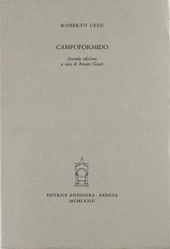 Campoformido - Roberto Cessi - Libro Antenore 2000, Miscellanea erudita | Libraccio.it