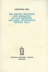 The Merton tradition and kinematics in late sixteenth and early seventeenth century in Italy