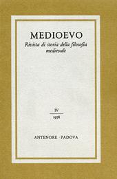 Medioevo. Rivista di storia della filosofia medievale. Vol. 4