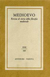 Medioevo. Rivista di storia della filosofia medievale. Vol. 17
