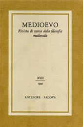 Medioevo. Rivista di storia della filosofia medievale. Vol. 17