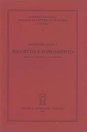 Soggetto e fondamento. Studi su Aristotele e Cartesio