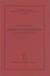 Soggetto e fondamento. Studi su Aristotele e Cartesio