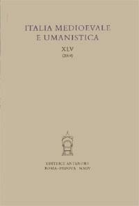 Italia medioevale e umanistica. Vol. 65  - Libro Antenore 2004 | Libraccio.it