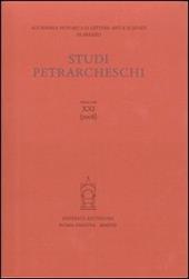 Studi petrarcheschi (2008). Vol. 21