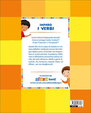 Imparo i verbi. Tante attività e giochi per non sbagliare più!  - Libro Edizioni del Borgo 2017, i quaderni di italiano | Libraccio.it