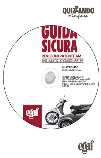 Guida sicura revisioni patenti AM  - Libro Egaf 2016, Quizzando s'impara | Libraccio.it
