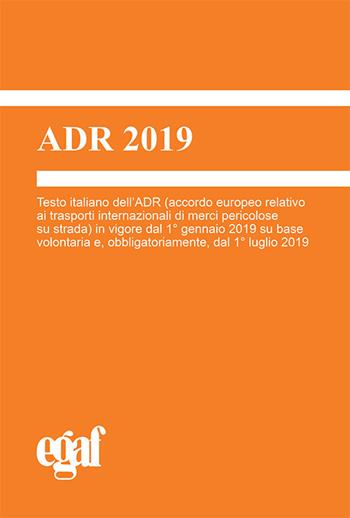 ADR 2019  - Libro Egaf 2018, Codici | Libraccio.it