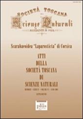Atti della Società Toscana di Scienze Naturali. Serie B (2003). Supplemento: Scarabeoidea «Laparosticta» di Corsica. Vol. 110